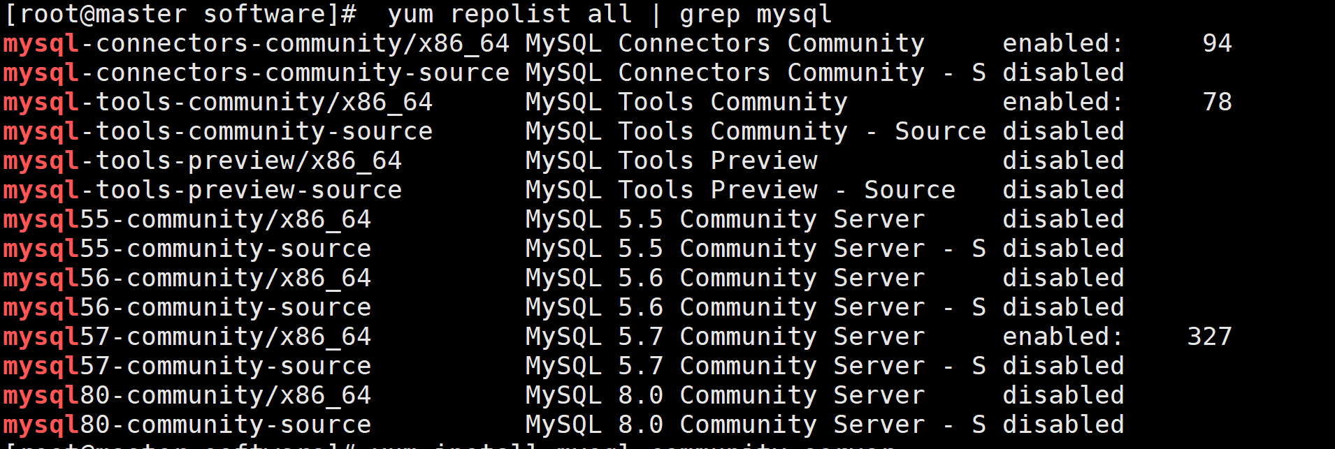 Перезапуск mysql centos 7